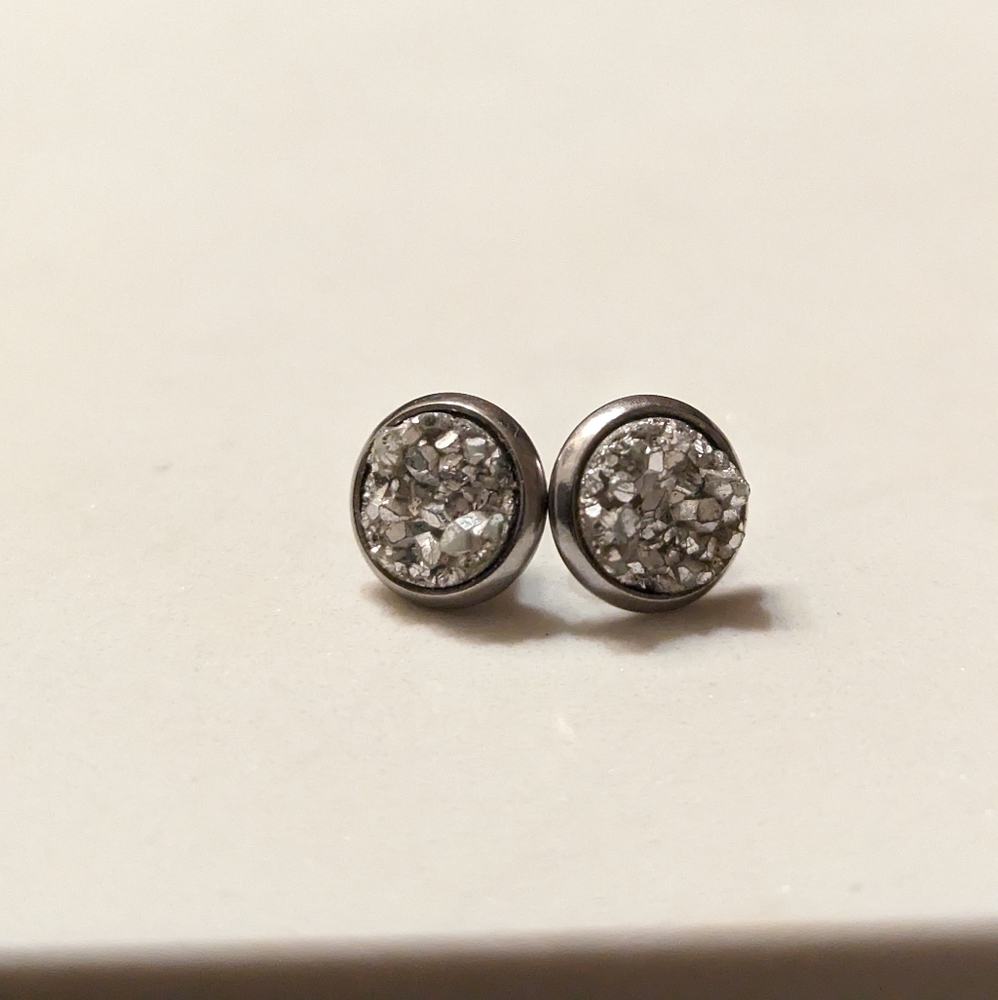 Druzy Stud Earrings